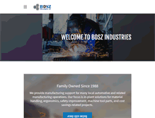 Tablet Screenshot of boszindustries.com